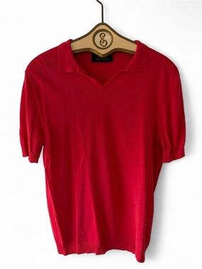 NoHow Men's Salmon Color Short-Sleeve Polo Shirt